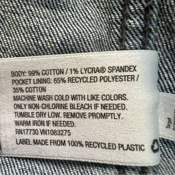 UNIVERSAL THREAD 90’s Baggy Trucker Denim Jean Jacket Medium Blue Wash Medium - Picture 8 of 8